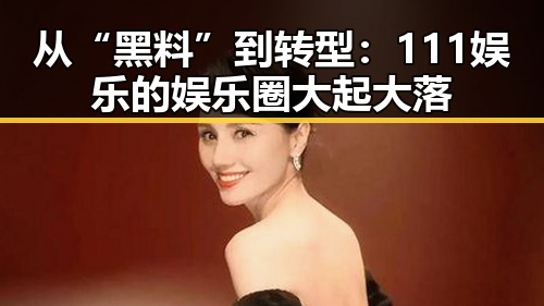 从“黑料”到转型：111娱乐的娱乐圈大起大落
